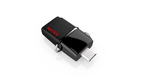 SanDisk 128GBUltra Dual USB Drive 3.0, SDDD2-128G-G46(Black)
