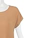 Thanth Womens Short Kimono Sleeve Loose-fit Long Length Tunic Top