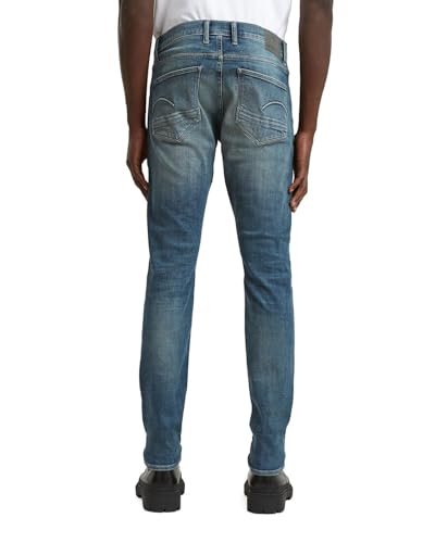 G-Star Men's Revend FWD Skinny Jeans, Colour Blue, Size: Waist 36, Inseam 34
