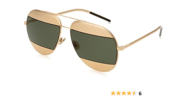 dior split sunglasses gold