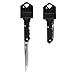Stainless Steel Mini Key Knife Folding Knife Black 2 Pack