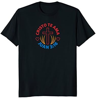 Mens Cristo te Ama XL Black