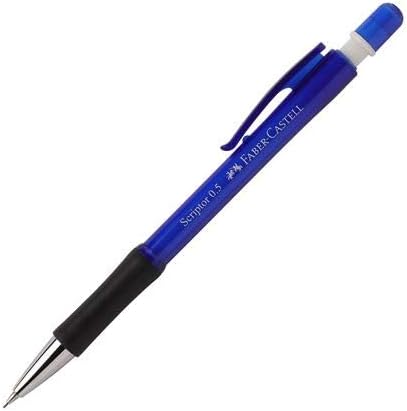 FABER CASTEL0.7mm Retractable Mechanical Pencil Kit Barrel BLUE Free Leads