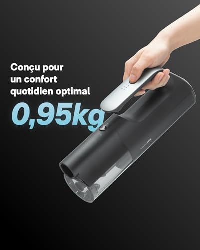 BlowVac Aspirateur à Main 2 en 1, 23000 Pa sans Fil Souffleur Voiture