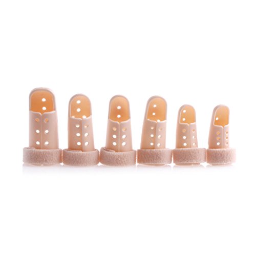 xxiaoTHAWxe 1Pc Plastic Finger Injury Pain Splint DIP Joint Mallet Support Brace Protection - 5#