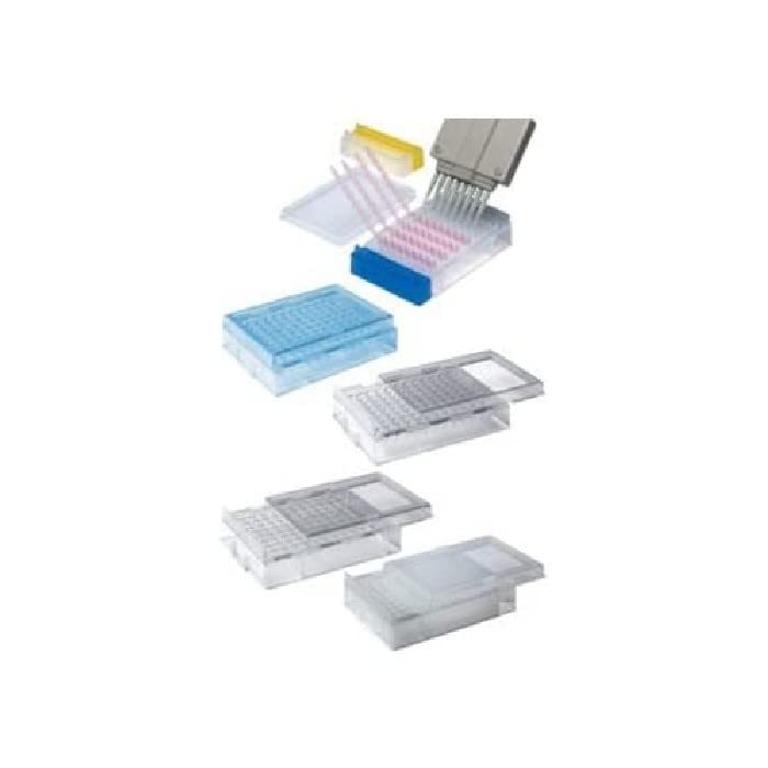 Neolab 7 4737 PCR Rack with Lid Clear Polystyrene 96 Hole Matrix for PCR โ (Pack of 1)
