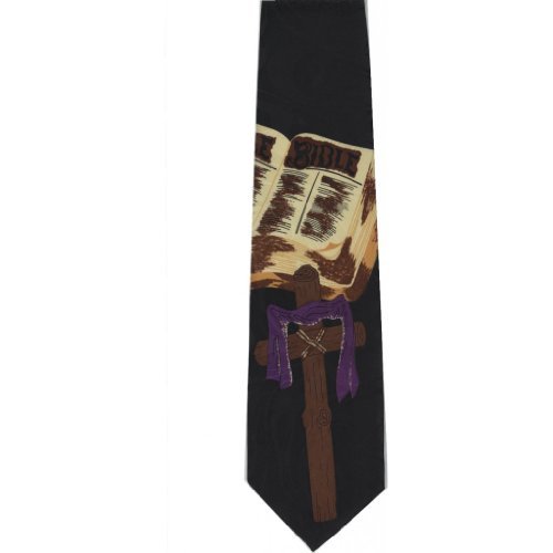 CTC Gifts Men's Bible And Cross Neck Tie