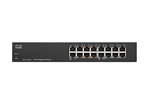 Cisco Systems SG110-16HP-NA SG110-16HP 16-Port PoE Gigabit Switch - Image 3