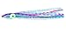 Boone Big Game Trolling Skirt (Pack of 10), Silver Blue Dots Pink Stripe, 4 1/4-Inch