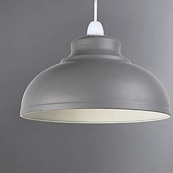 New Elegant Grey Galley Easy Fit Pendant Shade Hanging Pendant