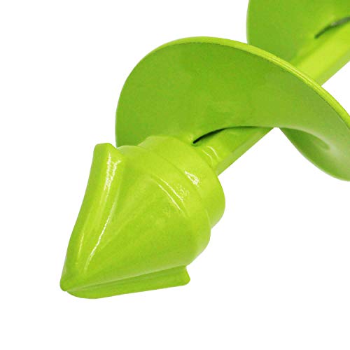 UGarden Bulb & Bedding Plant Auger, with Garden Genie Gloves, Garden Plant Flower Bulb Auger 2" x 16" Rapid Planter, Non-Slip Hex Drive fits Any 3/8-inch Drill. (3 Circles)