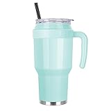 VQRRCKI 40 oz Tumbler with Handle and Straw
