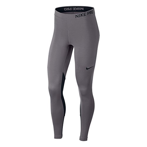 NIKE Pro Women's Training Tights (Charcoal Heather/Black/Black, Medium 27.5)