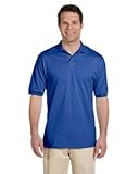Jerzees 50/50 Men's 5.6 oz. Jersey Polo with Spotshield (Royal, Large)