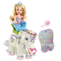 Kleine Prinzessin Shelly & Elefant Sortiment Barbie als Prinzessin der Tierinsel MATTEL K8110