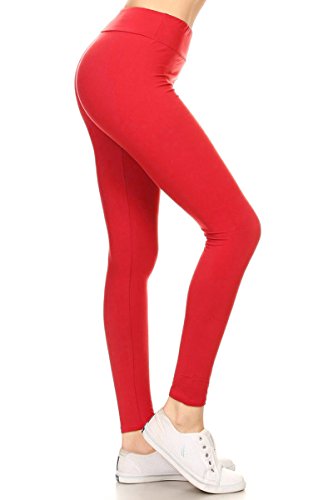 Leggings DepotHigh Waisted Leggings for Women Buttery Smooth & Soft Women's Leggings Solid Yoga - Reg, Plus, 1X3X, 3X5X