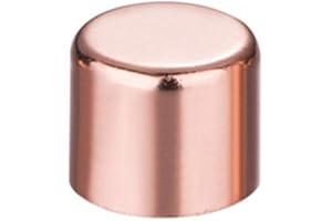 PAKA HAND TOOLS 25 Pcs 1/2" COPPER CAP COPPER PIPE END CAP (FITS 5/8" OD COPPER PIPE)