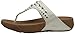 FitFlop Women's Biker Chic Flip Flop, Urban White, 8 M US
