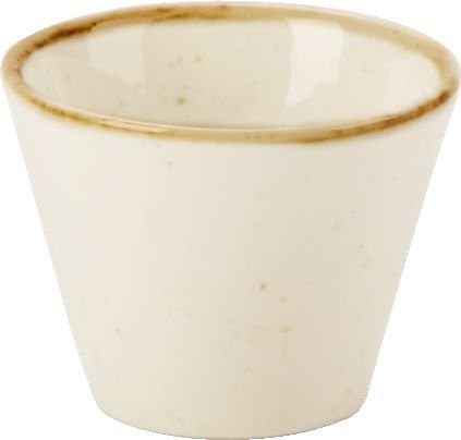 (3682060A)Seasons Range of rustic inspired tableware by Porcelite ***SET OF 4 Oatmeal Conic Dip Bowl 5.5cm/2.25'' 5cl/1.75oz ***