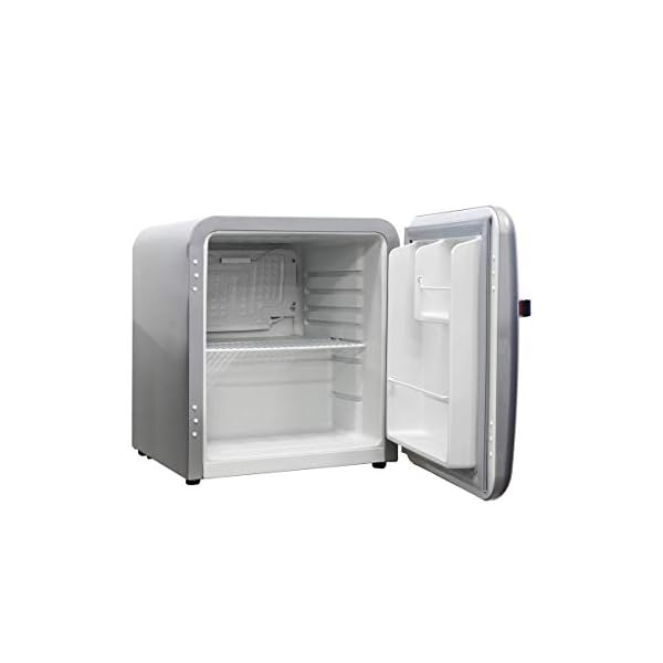 Teknix-T46RS-Table-Top-Silver-Retro-Fridge Teknix T46RS Table Top Silver Retro Fridge