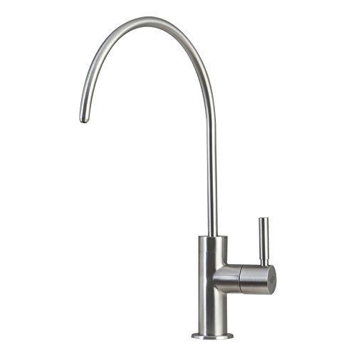 DAX Drinking Water Filter, Stainless Steel Body Faucet, Brushed Finish, DAX-PJ-01, Size 7 x 12 Inches