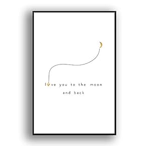 Framed Canvas Wall Art for Living Room, Bedroom Simple Words Canvas Prints for Modern Home Decoration Ready to Hang - 16"x24" inches