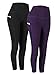 Fengbay 2 Pack High Waist Yoga Pants, Pocket Yoga Pants Tummy Control Workout Running 4 Way Stretch Yoga Leggingsthumb 1