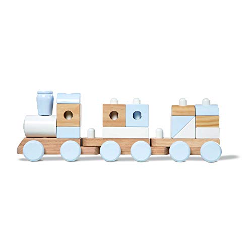Melissa & Doug Jumbo Stacking Train Natural, 2+ years, 17pieces