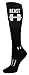 MOXY Socks Barbell Beast Black Knee-High Performance Athletic Socks