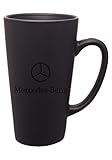 Mercedes Benz Tall Black Latte Ceramic Mug