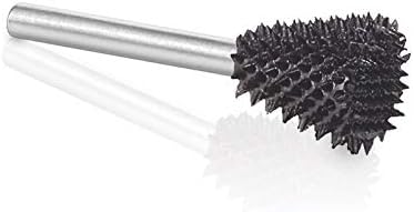 Kutzall Extreme Dove Tail Burr, 1⁄8" Shaft, Very Coarse, Woodworking Attachment for Dremel Foredom, DeWalt