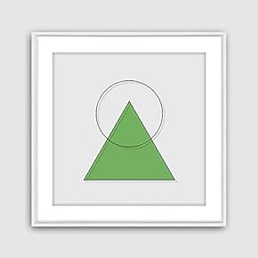 Framed Canvas Wall Art Geometric Building Canvas Prints Home Artwork Decoration for Living Room,Bedroom - 16x16 inches