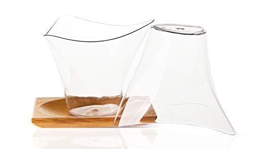 image for Tosnail 50 Pack 4oz Triangular Dessert Appetizer Tumbler Cups Plastic 