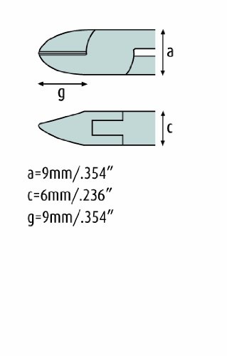 Seitenschneider 120mm | schmitz 3112HS22 | ovaler Kopf mit feiner Schneid-Wate und Drahthalter hinter der Schneide | ESD… – Bild 4