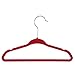 Kids Velvet Hangers - 50-Pack Pink Velvet Hangers, Ultra Thin Non-Slip Junior Hangers for Children Clothes, Space Saving