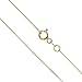 Honolulu Jewelry Company 14K Real Solid Yellow Gold 0.5mm or 1mm Box Chain Necklace, 16