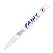 U.S. Art Supply Set of 6 White Oil Based Paint Pen Markers, 3 Medium and 3 Fine Point Tips - Permanent Ink That Works on Glass, Wood, Metal, Rubber, Rocks, Stone, Arts, Crafts & Tools