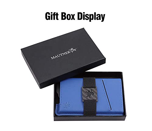 MAUTNER Wallet for Men - with RFID Blocking Feature - Slim and Sleek Minimalist Design - with Card Push out Feature