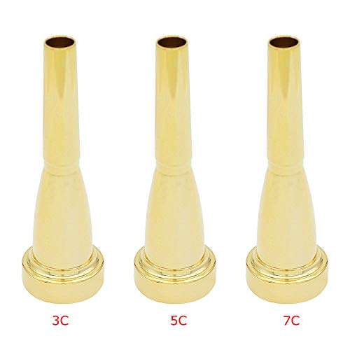 ACCOCO 3C/5C/7C Trumpet Mouthpiece, Copper Material Trumpet Accessories Parts(3 Pack) - Thumbnail 7