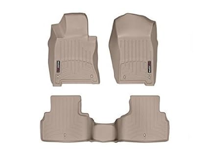 Weathertech 45586 1 2 1st 2nd Row Tan Floor Liner For 2014 Infiniti Q50