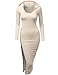 Doublju Womens Fitted Dress with Sexy Side Zipper Point