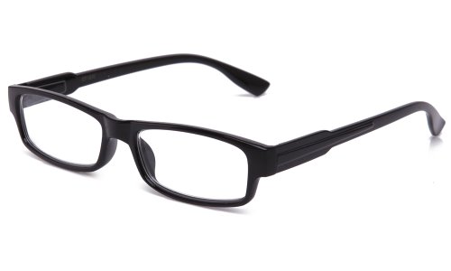 Newbee Fashion - Clear Glasses Squared Spring Hinge Flexible Comfortable Sophisticated Fashion Clear Frames Cosplay Glasses