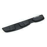 Fellowes Keyboard Palm Support with Microban Protection, Black Leatherette (9182501)