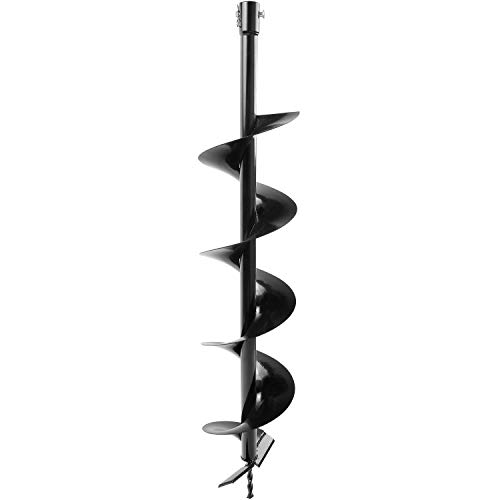 Auger Post Hole Digger Bits 6" x 32" Deep Professional Fence Holes 3/4" Shaft - Perfect for Quickly Digging Holes to Install Fence Posts, Decks, Planting Trees, Shrubs, Ice Fishing, and More!