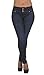 Style N491SK– Colombian Design, Butt Lift, Levanta Cola, Stretch Skinny Jeans in Dark Blue Size 11