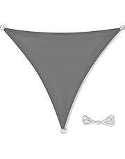 CelinaSun Sonnensegel Sonnenschutz Garten Balkon und Terrasse PES Polyester Wetterschutz wasserabweisend imprägniert Schattenspender Dreieck