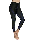 Ekouaer Women's 3D Gel Padded Breathable Compression Long Cycling Pants Bicycle Tights