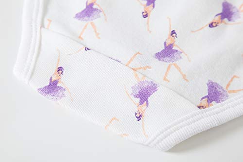 Cadidi Dinos Girls' 100% Cotton Panties Baby Toddler Soft Underwears Kids Briefs (Pack of 6) Size 2T 3T - Thumbnail 7
