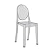Modway Casper Modern Acrylic Stacking Four Dining Armchairs in Clear