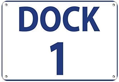 Amazon.com: Vintage Metal Sign Tin Art 12"x16"Dock 1 Loading Zone